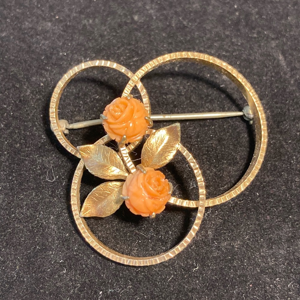 Vintage Krementz Floral Brooch